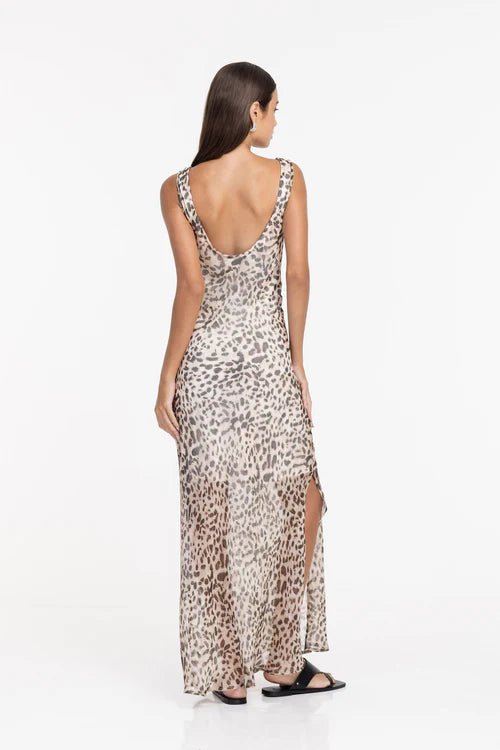 Alexandria Dress - Leopard Print - Chillis & More NZ