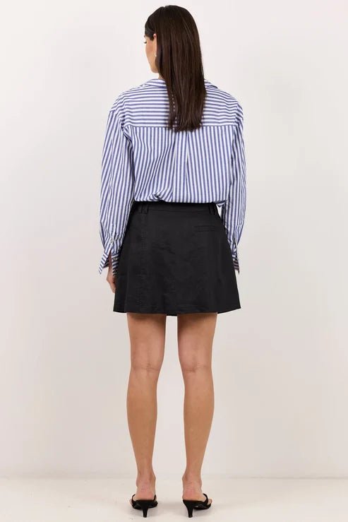 Alignment Black Linen Mini Skort - Chillis & More NZ