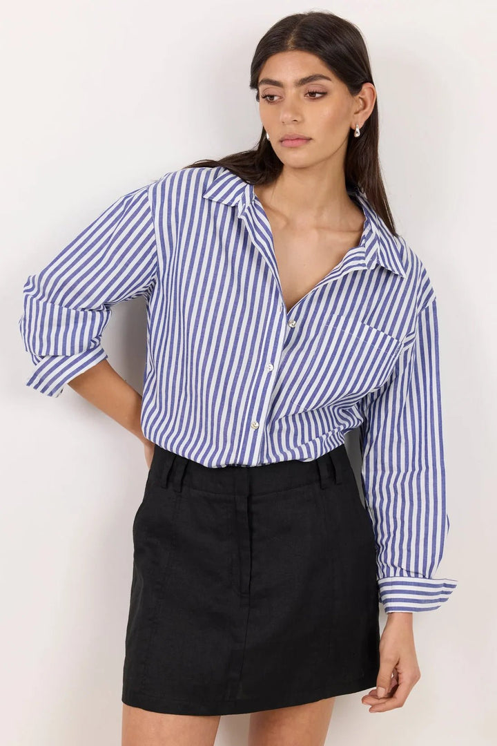 Alignment Black Linen Mini Skort - Chillis & More NZ