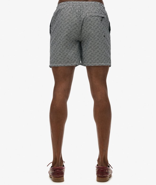 AOP 17 Swim Short - Black White - Chillis & More NZ