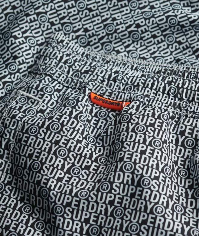AOP 17 Swim Short - Black White - Chillis & More NZ