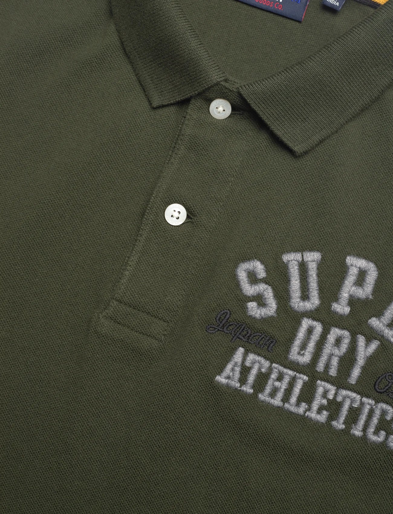 Applique Classic Fit Polo - Good Olive - Chillis & More NZ