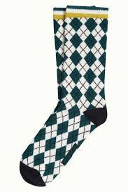Argyle Socks - Pine Green - Chillis & More NZ