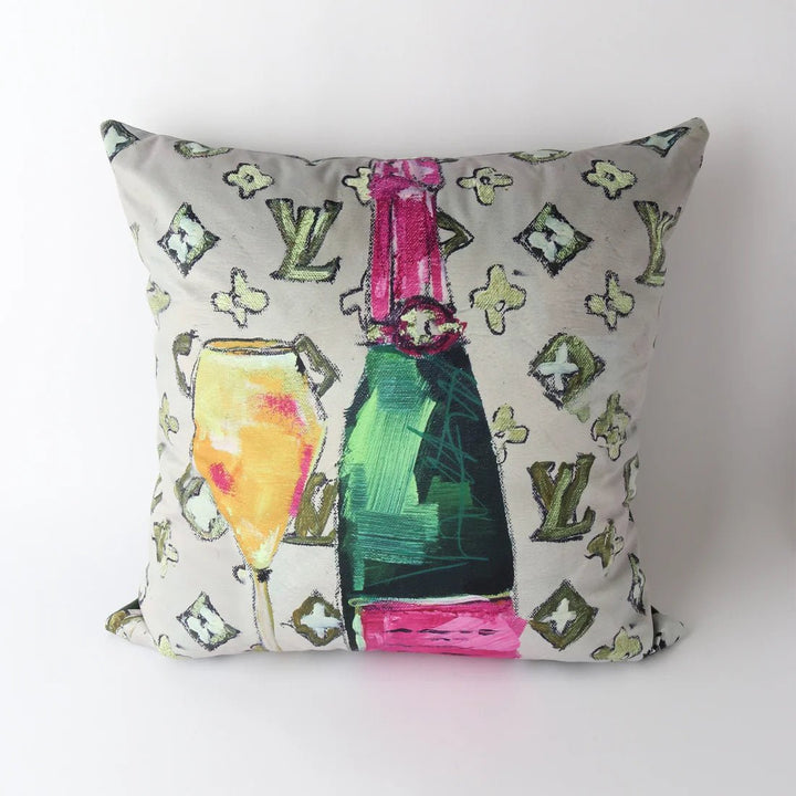 Art Cushion Velvet LV - Chillis & More NZ