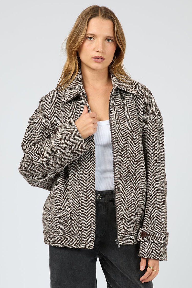 Asher Jacket - Chocolate - Chillis & More NZ