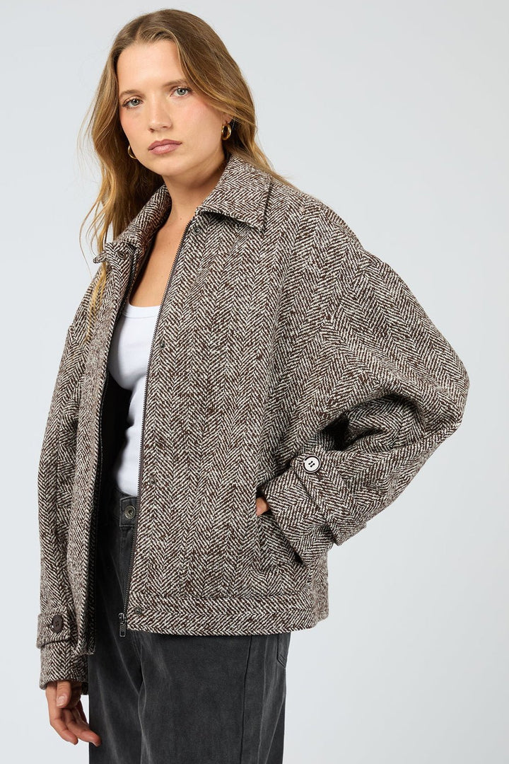 Asher Jacket - Chocolate - Chillis & More NZ