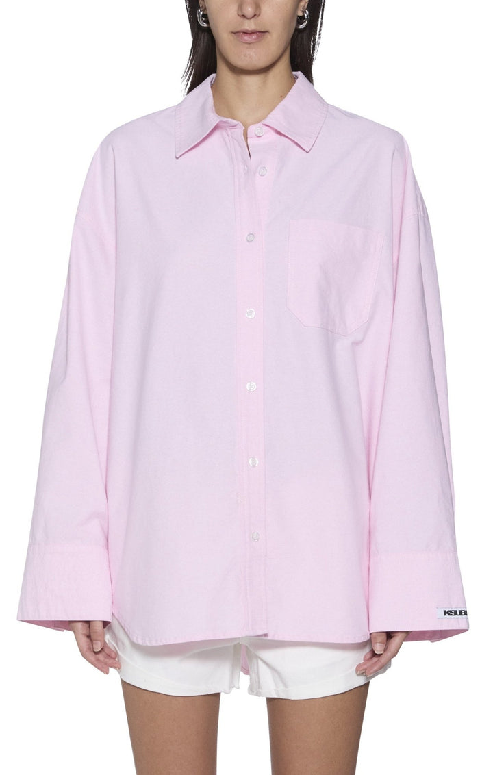 Astra LS Shirt - Pink Oxford - Chillis & More NZ