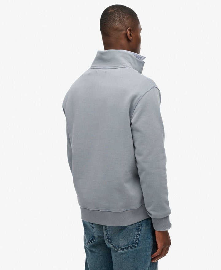 Athletic Ess Half Zip - Flint Stone Blue Grey - Chillis & More NZ