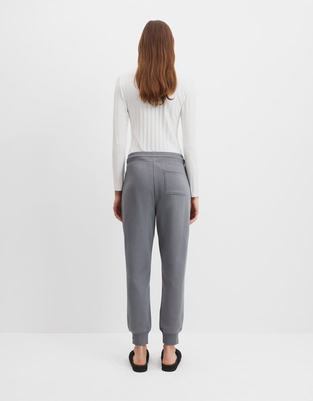 Australian Cotton Rib Cuff Track Pant - Shadow - Chillis & More NZ