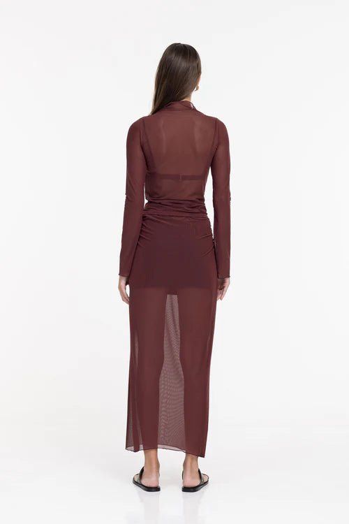 Avelina Skirt - Maroon - Chillis & More NZ