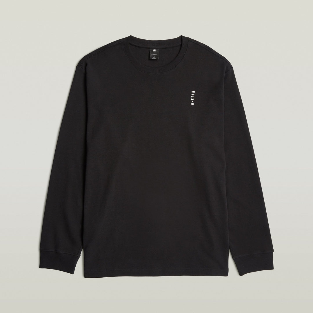 Back Embro Text Loose R T L/S - Black - Chillis & More NZ