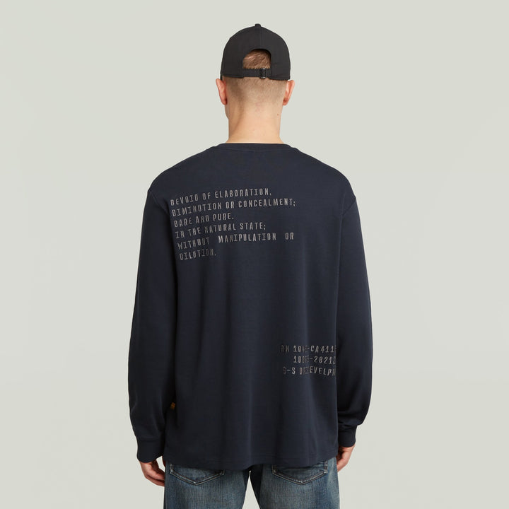 Back Embro Text Loose R T L/S - Salute - Chillis & More NZ