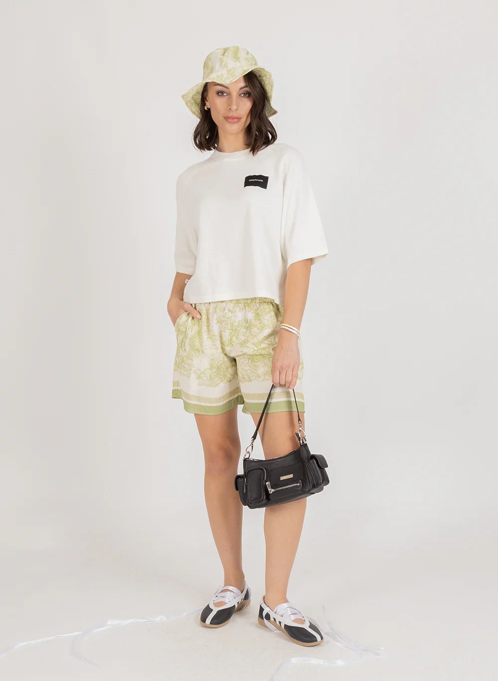 Badge Knit Top - Ivory - Chillis & More NZ