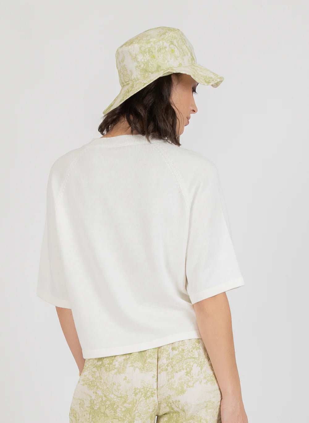 Badge Knit Top - Ivory - Chillis & More NZ