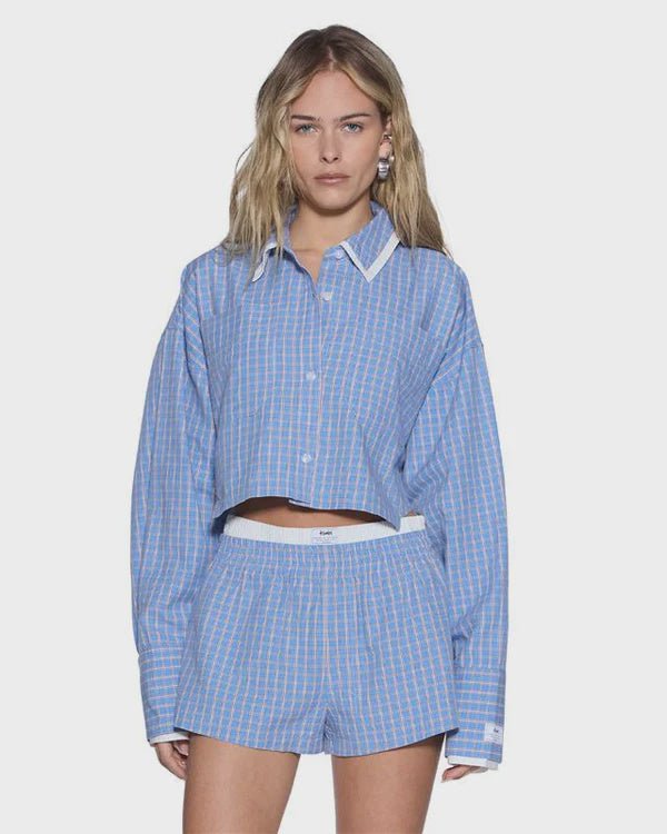 Balter LS Shirt - Blue Check - Chillis & More NZ