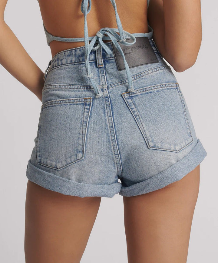 Bandits High Waist Denim Short - Hendrixe - Chillis & More NZ