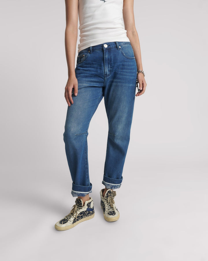 Bandits Low Waist Relaxed Jeans - Rosewood - Chillis & More NZ