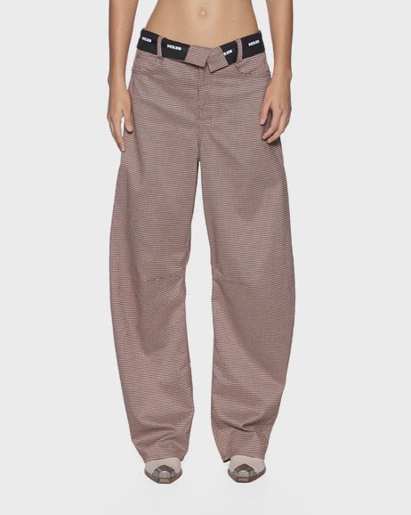 Barrel Trouser - Flip Houndstooth - Chillis & More NZ