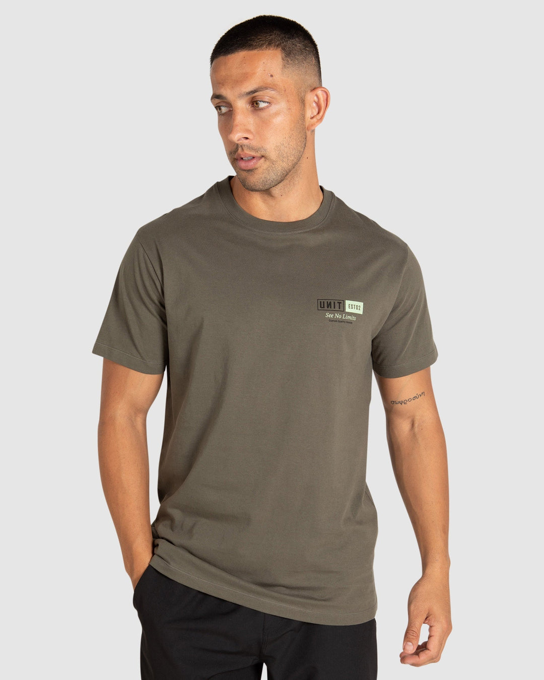 Base Tee - Military - Chillis & More NZ