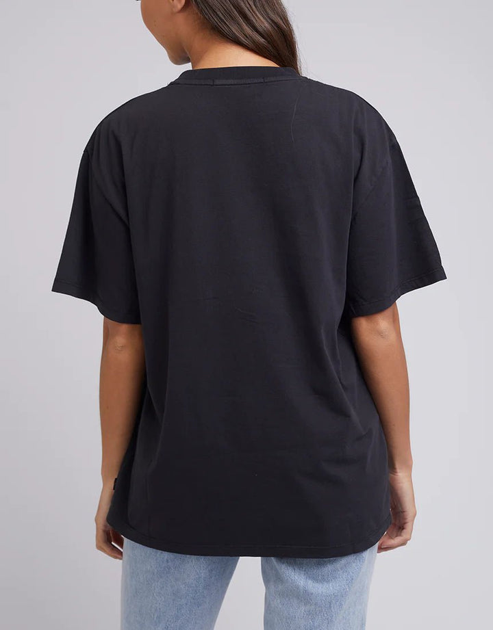 Basic Oversized Tee - Washed Black - Chillis & More NZ