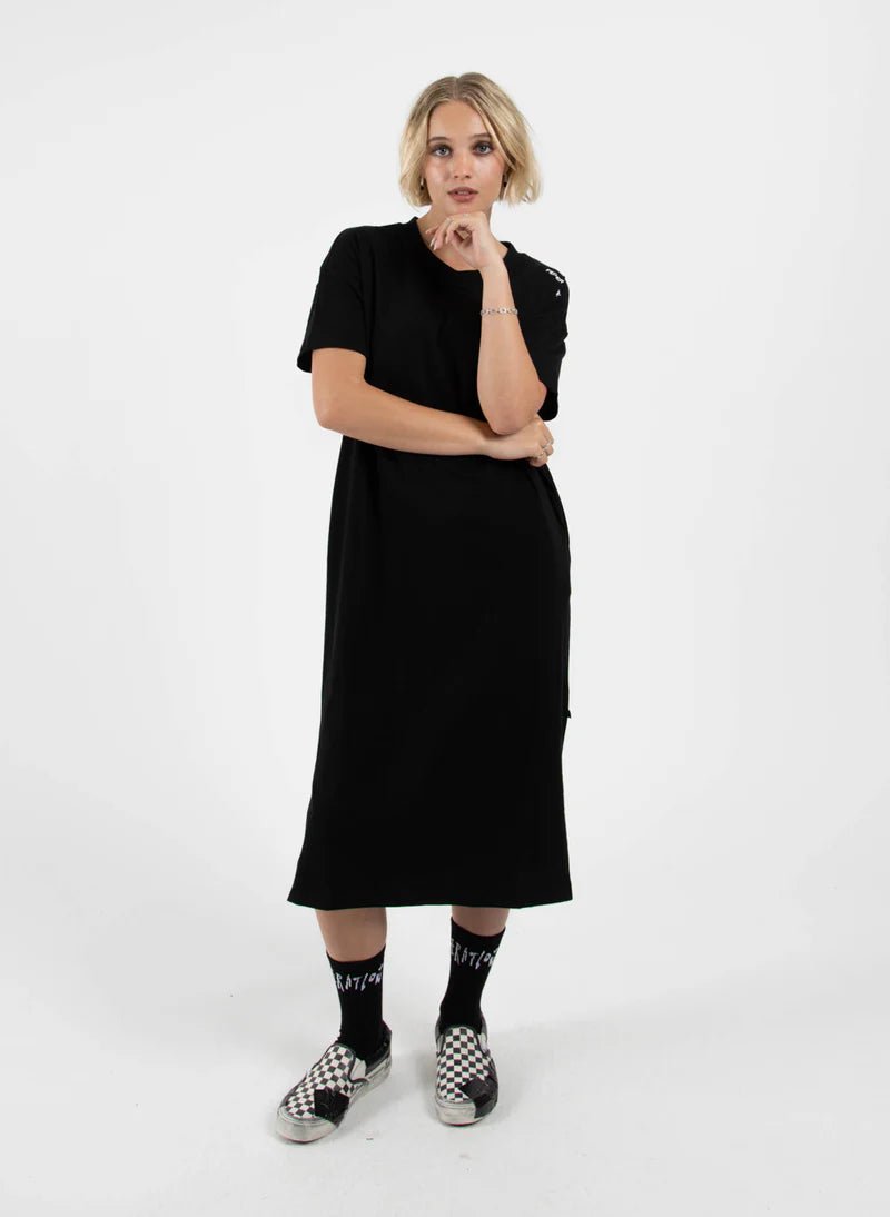 Bebe Dress Edge - Black - Chillis & More NZ