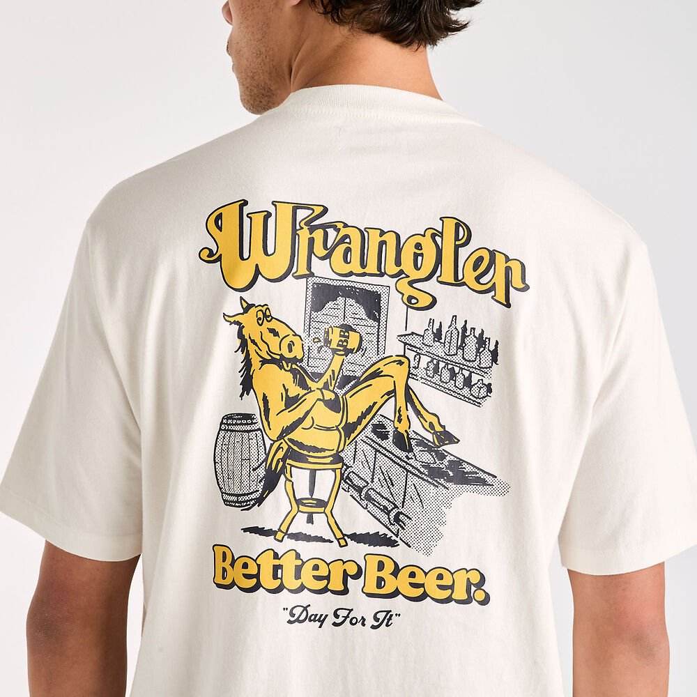 Better Beer Load Off Slacker Tee - Vintage White - Chillis & More NZ