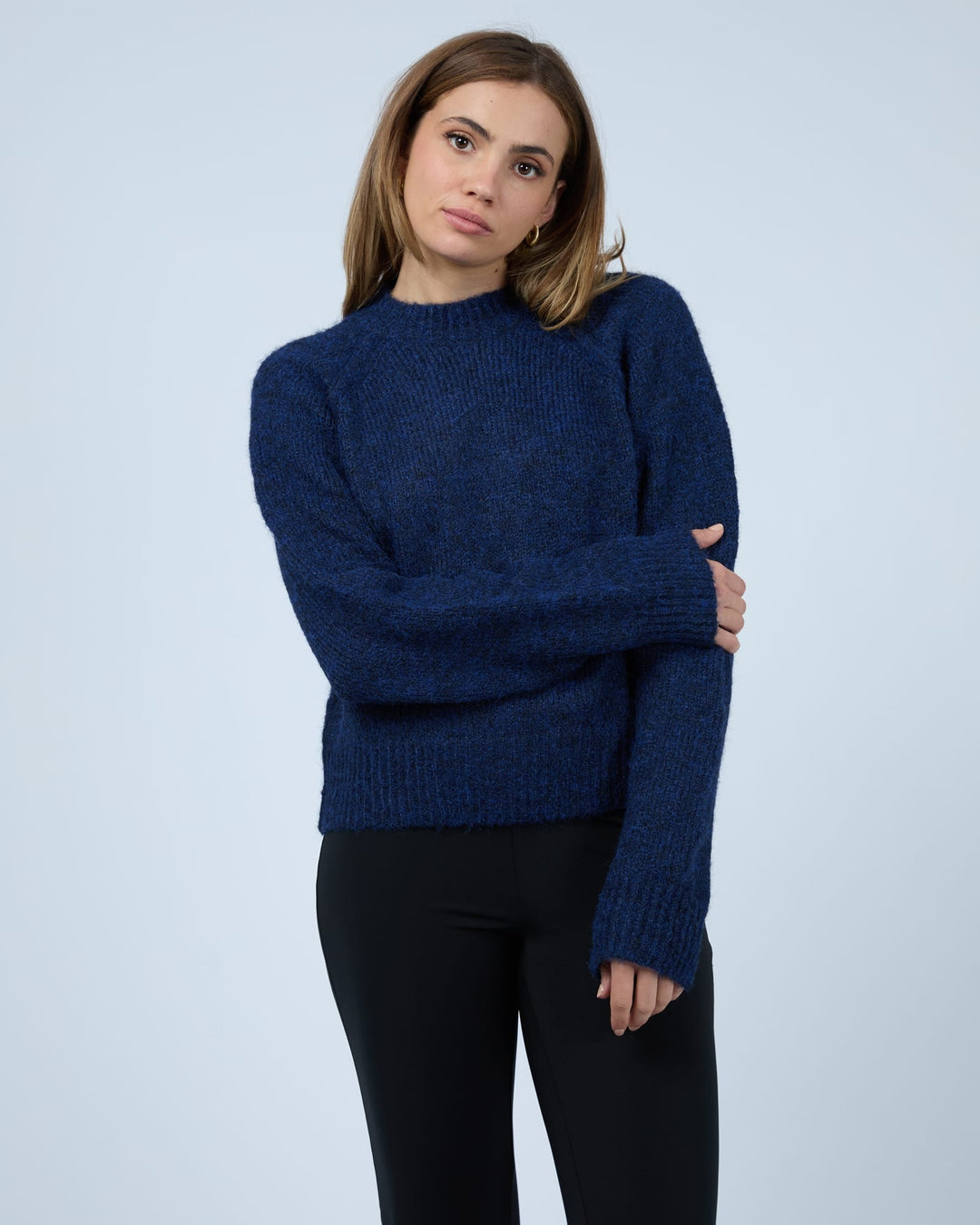 Billie Knit Sweater - Blue - Chillis & More NZ