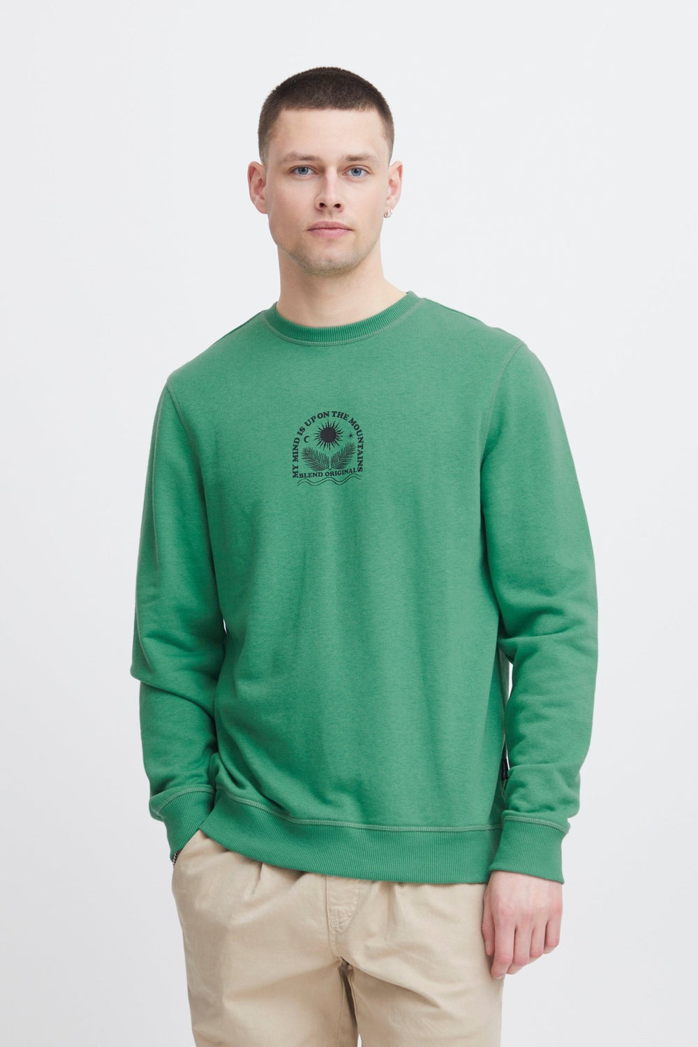 Blend He Sweatshirt - Pine Green - Chillis & More NZ