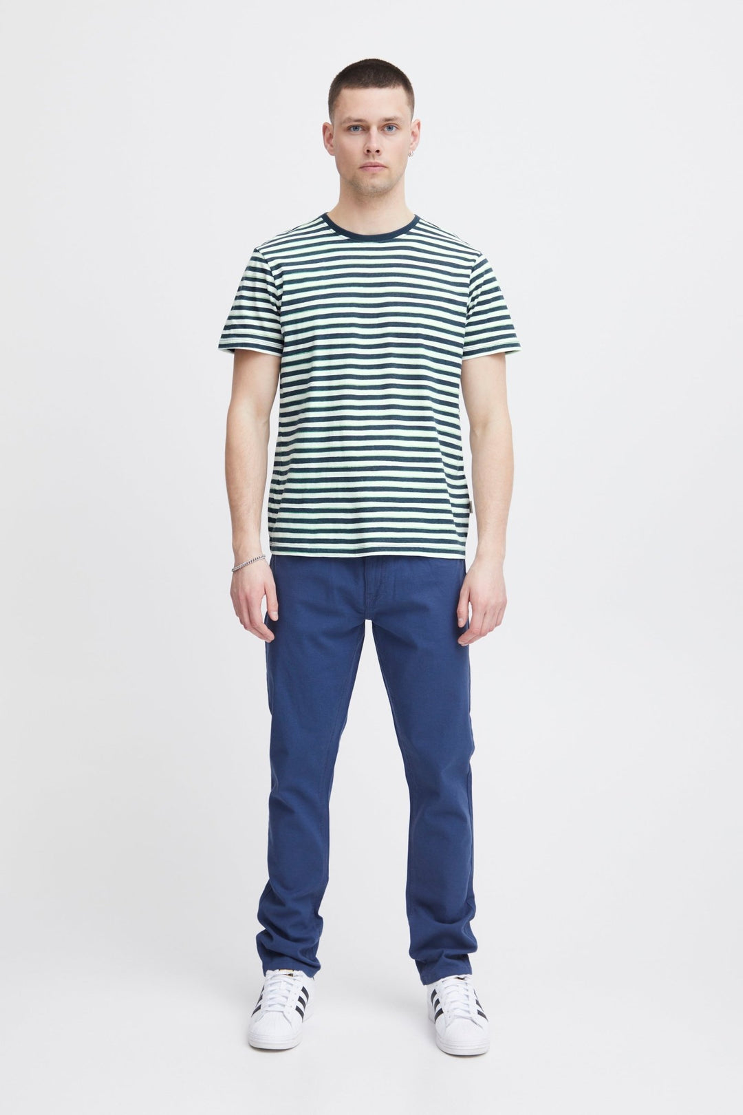 Blend He Tee - Stripe Blues - Chillis & More NZ