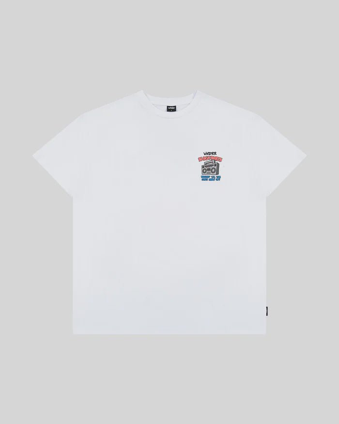 Block Party Box Fit Tee - White - Chillis & More NZ