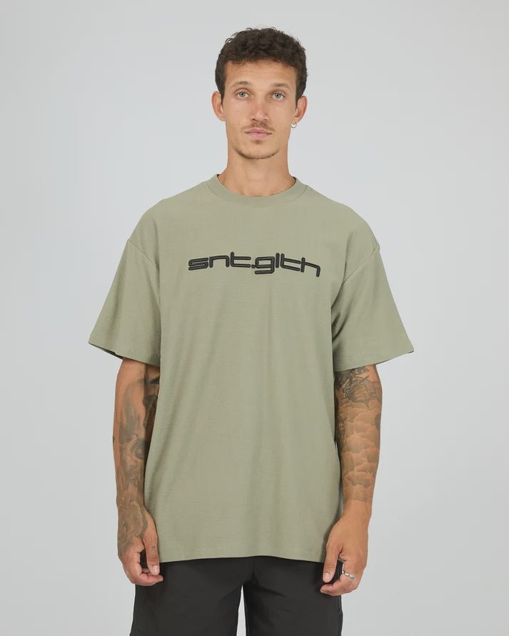 Block Tee - Khaki - Chillis & More NZ