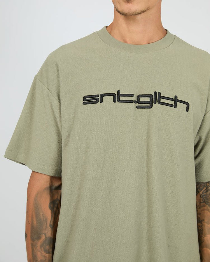 Block Tee - Khaki - Chillis & More NZ