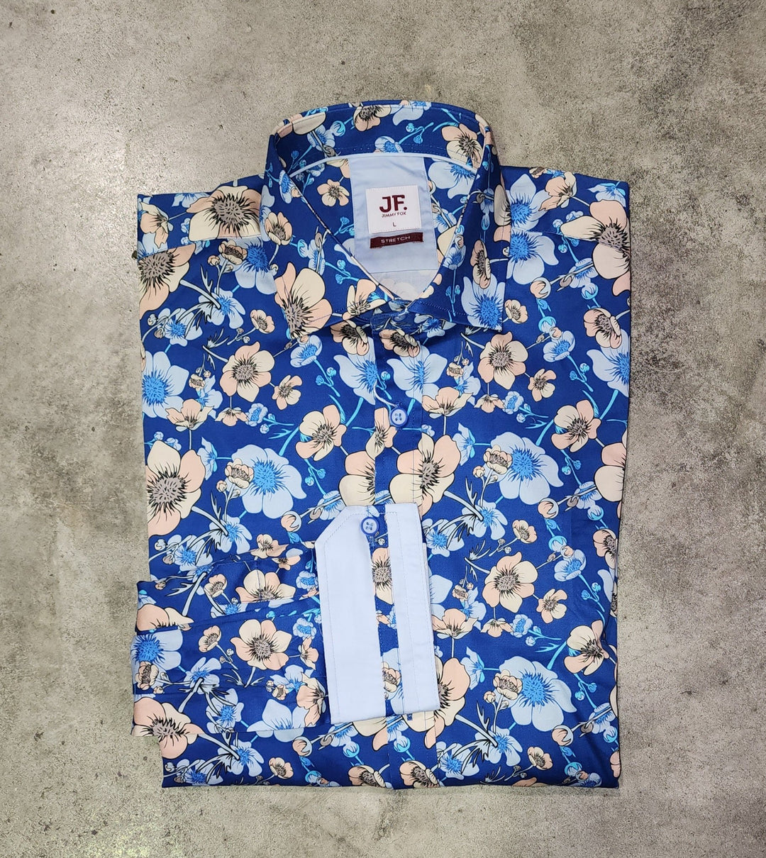 Blue Flower L/S Shirt - Chillis & More NZ