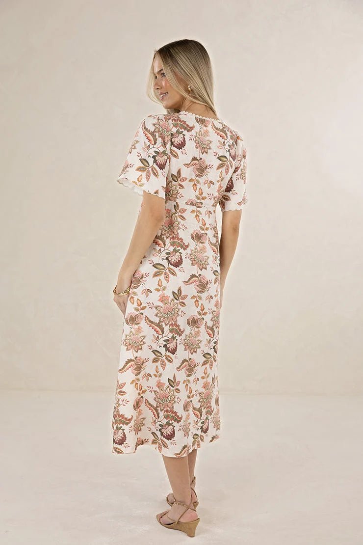 Bohemian Rose Midi Dress - Chillis & More NZ