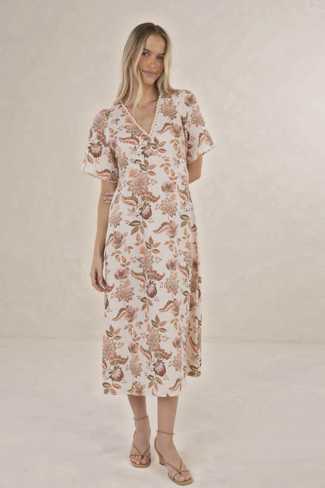 Bohemian Rose Midi Dress - Chillis & More NZ