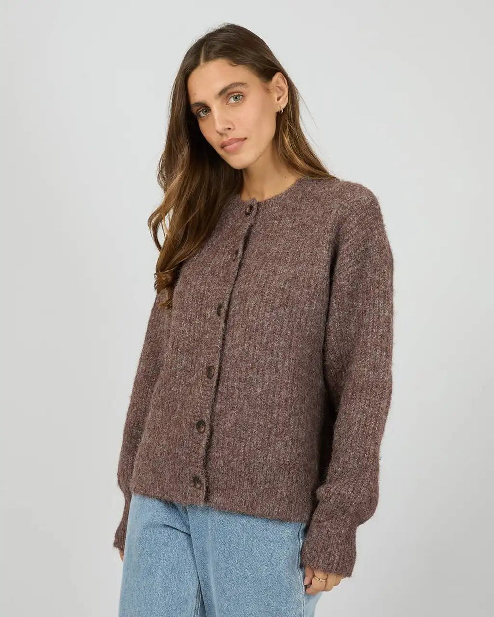 Bonni Knit Cardigan - Cherry - Chillis & More NZ