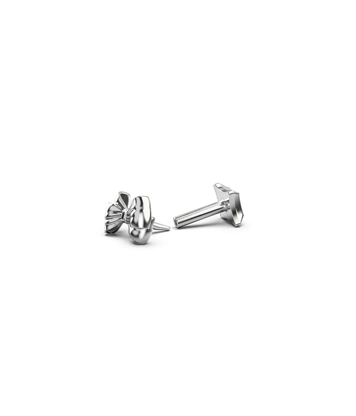 Bow Flat Back Earring - Chillis & More NZ