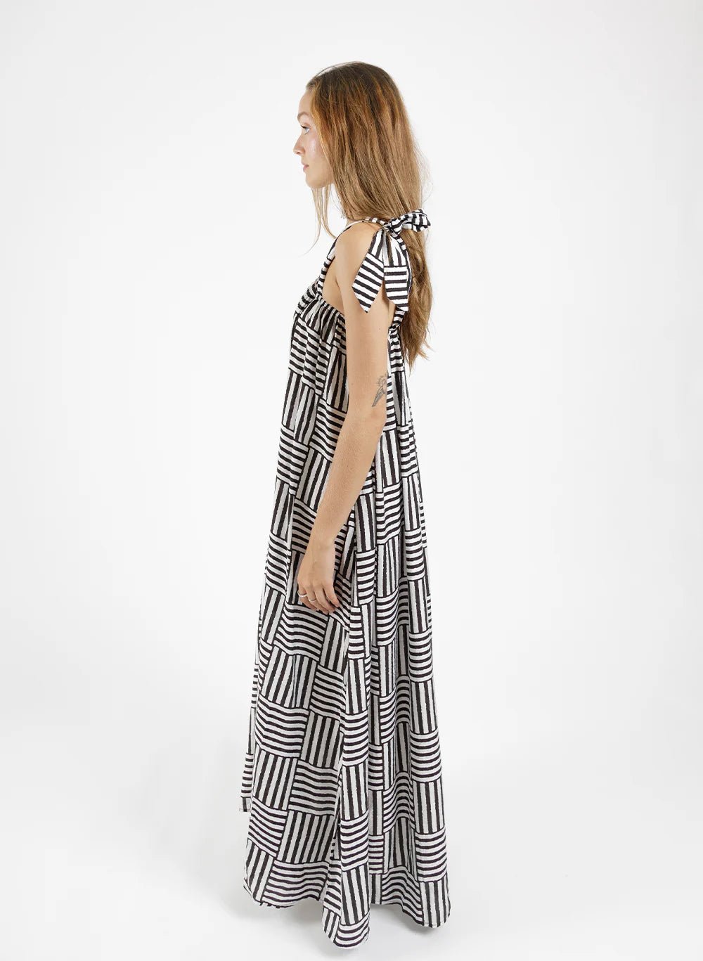 Bowie Dress - Black/White - Chillis & More NZ