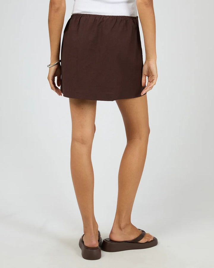 Bowie Mini Skirt - Chocolate - Chillis & More NZ