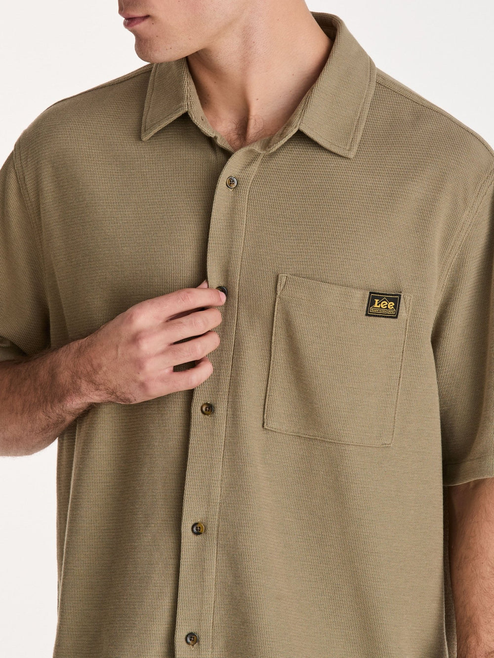 Boxcutter Knit Shirt - Dark Sage - Chillis & More NZ