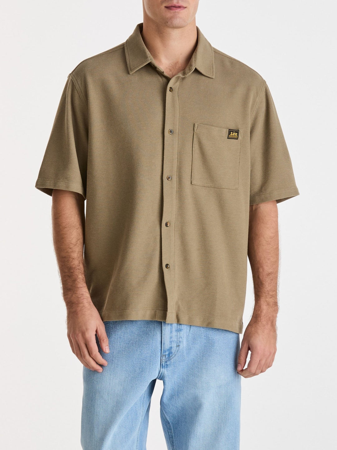 Boxcutter Knit Shirt - Dark Sage - Chillis & More NZ