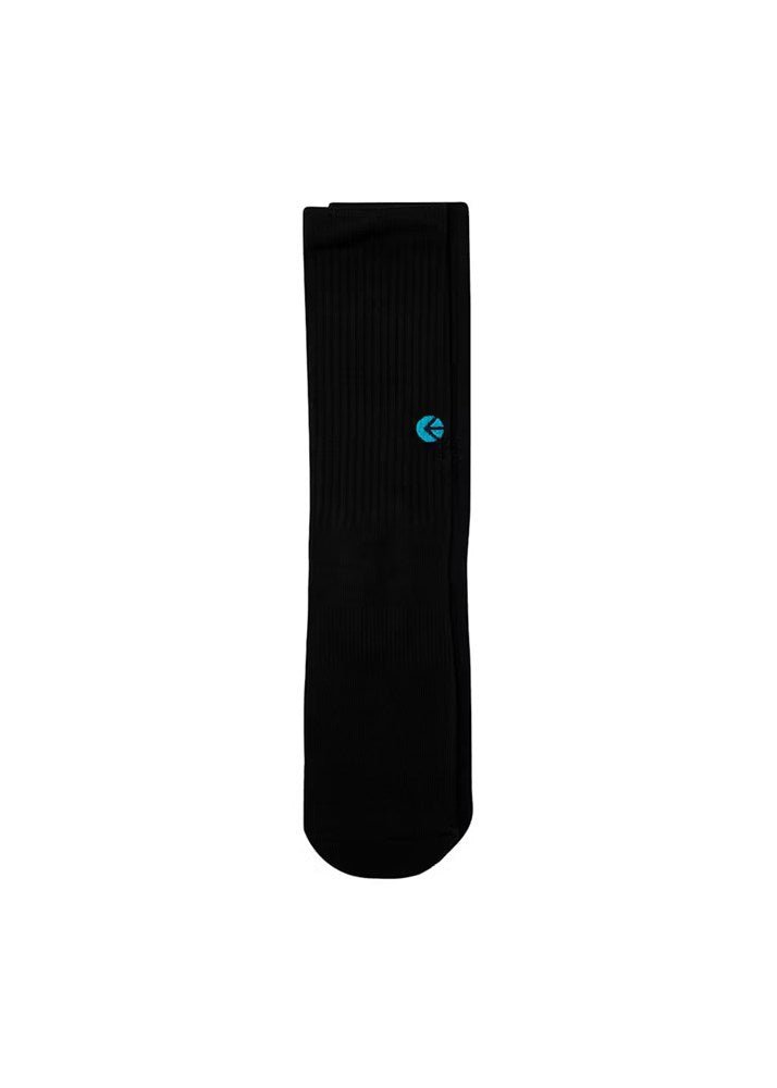 Boys Black Crew Sock - Blue Blue Logo - Chillis & More NZ