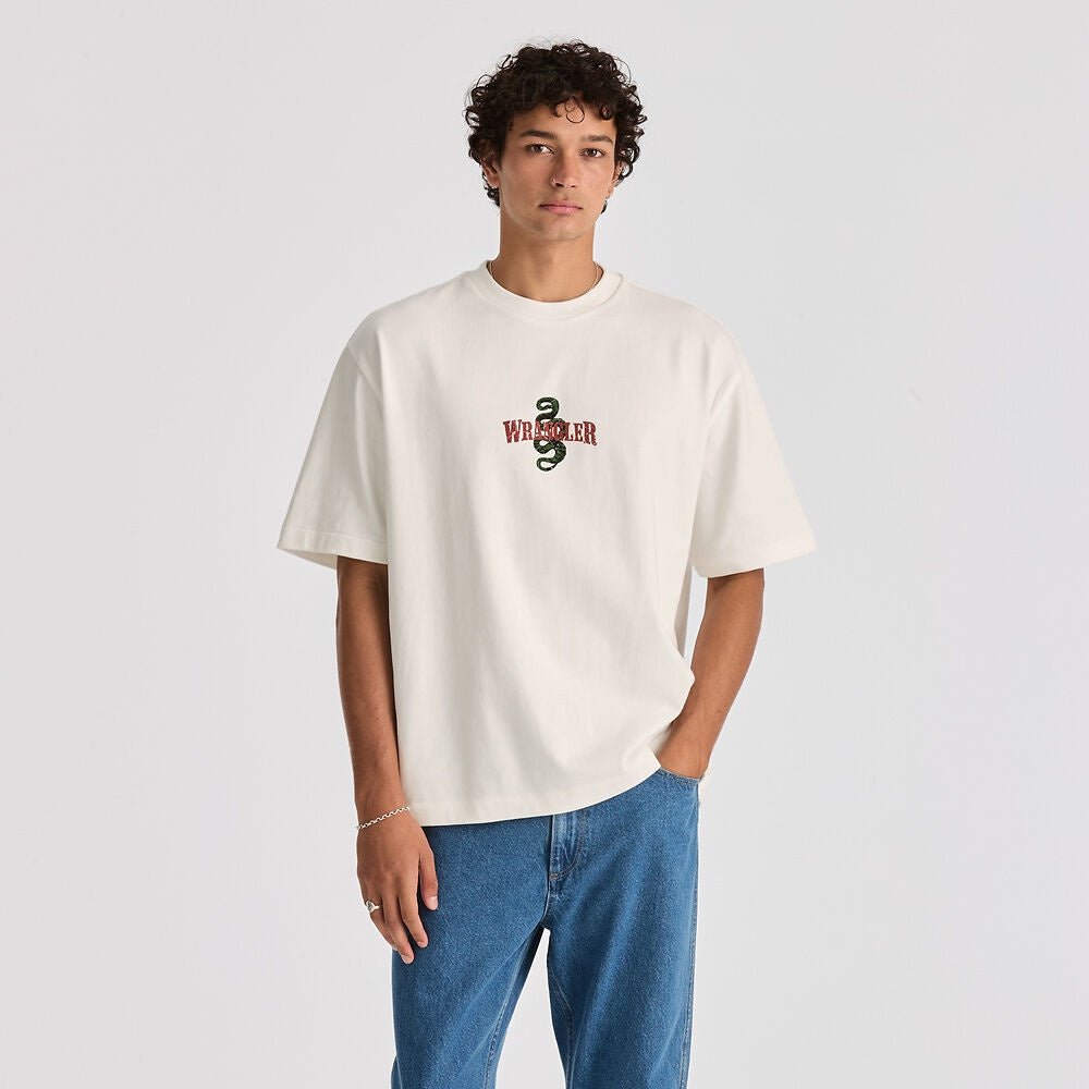 Cactus Cowboy Boxcar Tee - Vintage White - Chillis & More NZ