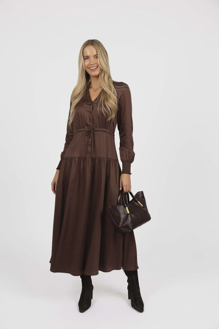 Celeste Dress - Cocoa - Chillis & More NZ