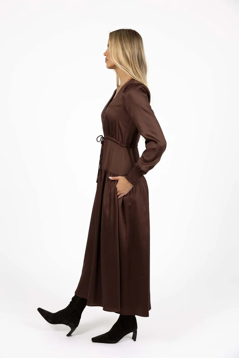Celeste Dress - Cocoa - Chillis & More NZ