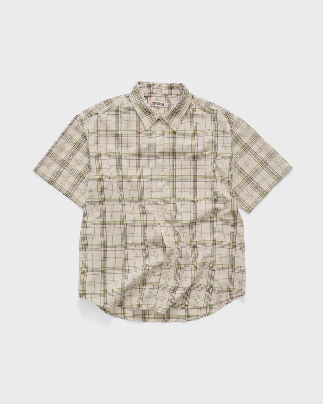 Channel SS Shirt - White/Green - Chillis & More NZ