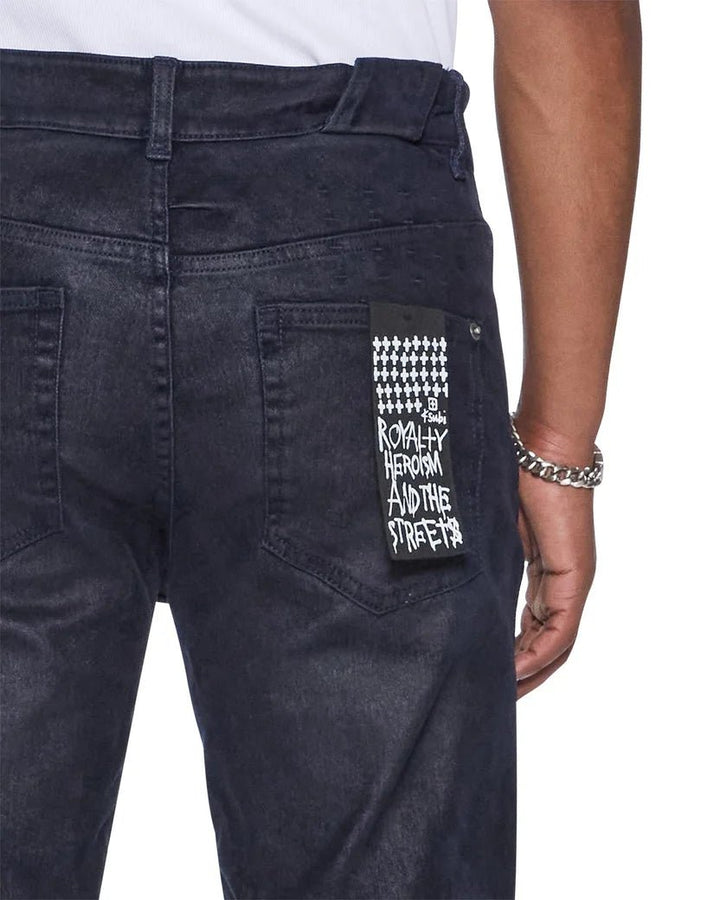 Chitch Petrified Flock Jean - Navy - Chillis & More NZ