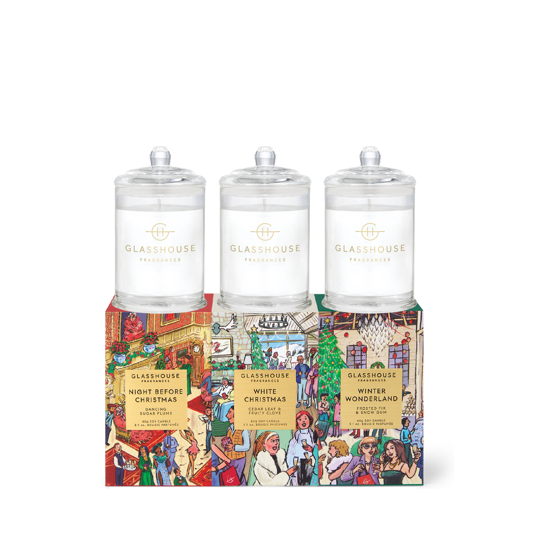 Christmas Trio - 3 X 60g Christmas Candles X26 - Chillis & More NZ