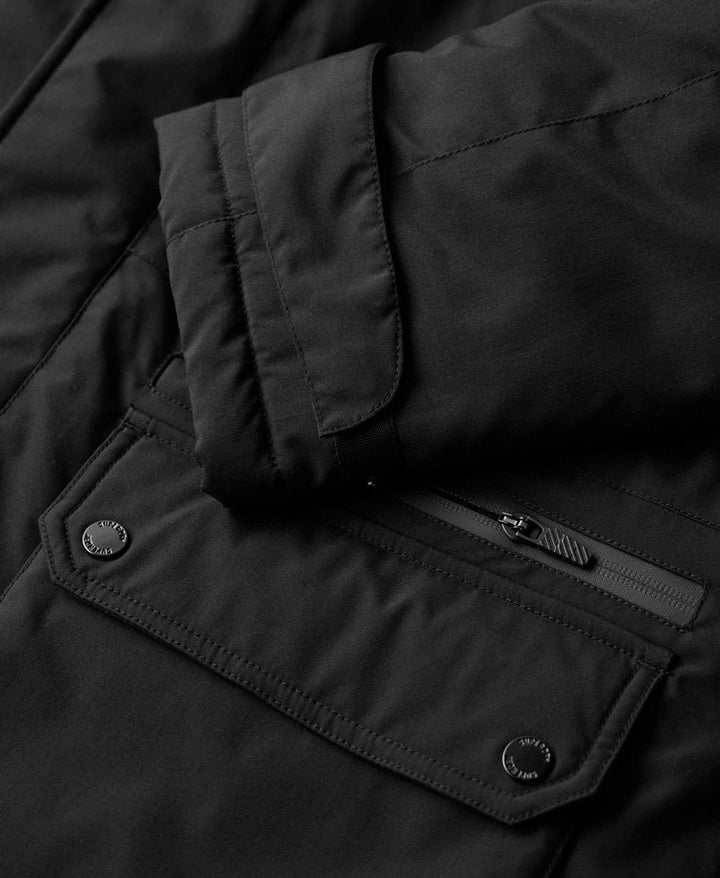 City Padded Parka Jacket - Black - Chillis & More NZ