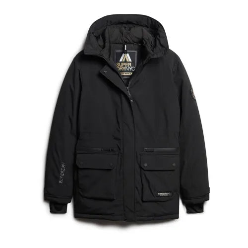 City Padded Parka Jacket - Black - Chillis & More NZ